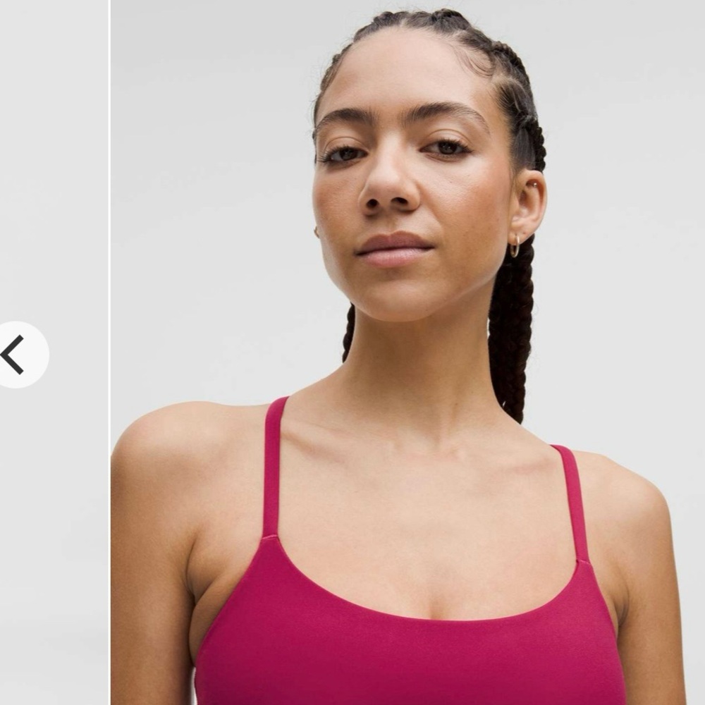 Lululemon Wunder Train Strappy Racer Bra *Light Support, C/D Cup Magenta Smoke - Picture 4 of 5